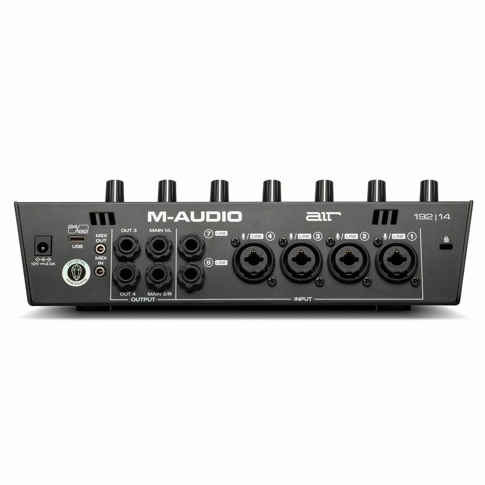 M-Audio Air 192|14 USB Interface Bundle with 4 XLR Cables and 2 TRS Cables