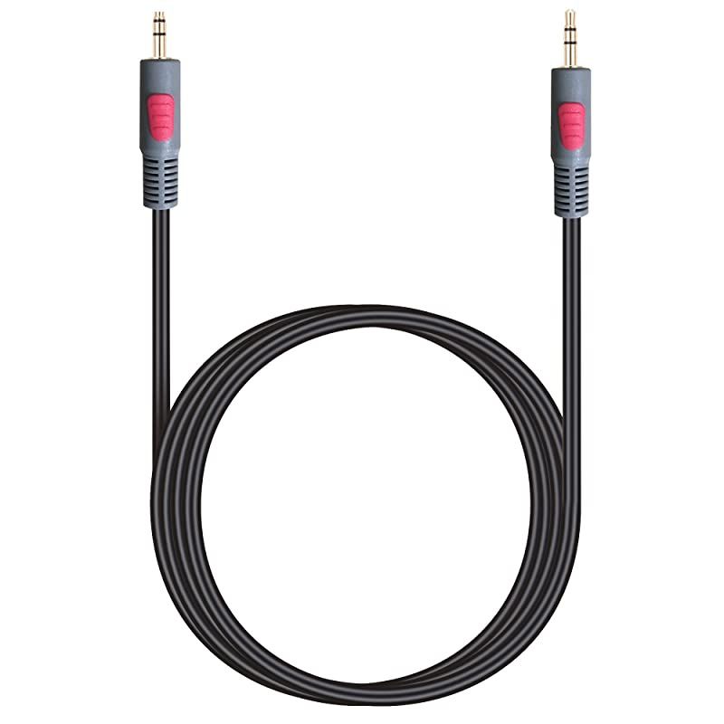 35mm Aux Cord 30 ft Nylon Braid 35mm to 35 mm Audio Cable 18 Shielded AUX Headphone Cable Extension Male to Male Outdoor Auxillary Stereo Audio Cable Cord