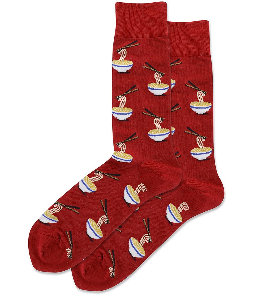 Hot Sox Noodles Crew Socks