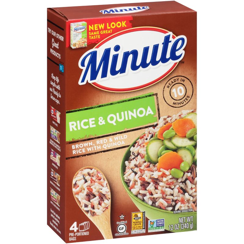 Minute Instant Brown, Red & Wild Rice with Quinoa - 12oz