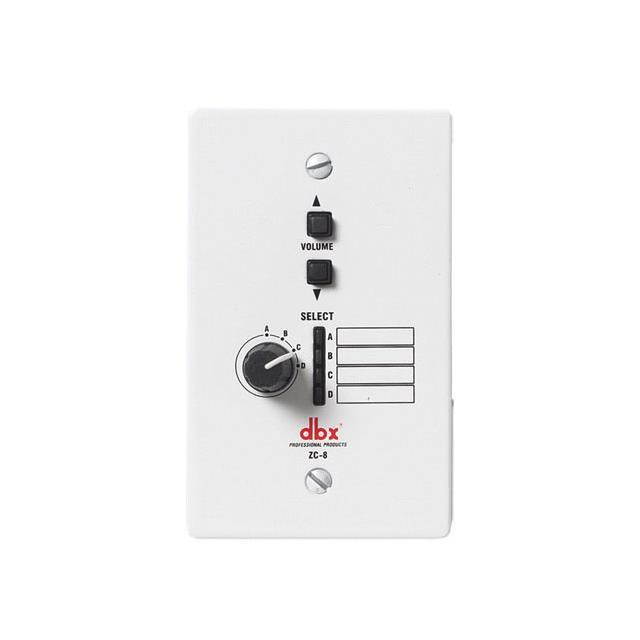 DBX ZC-8 Remote Wall-Plate Mounting Volume and Source Controller for dbx ZonePro