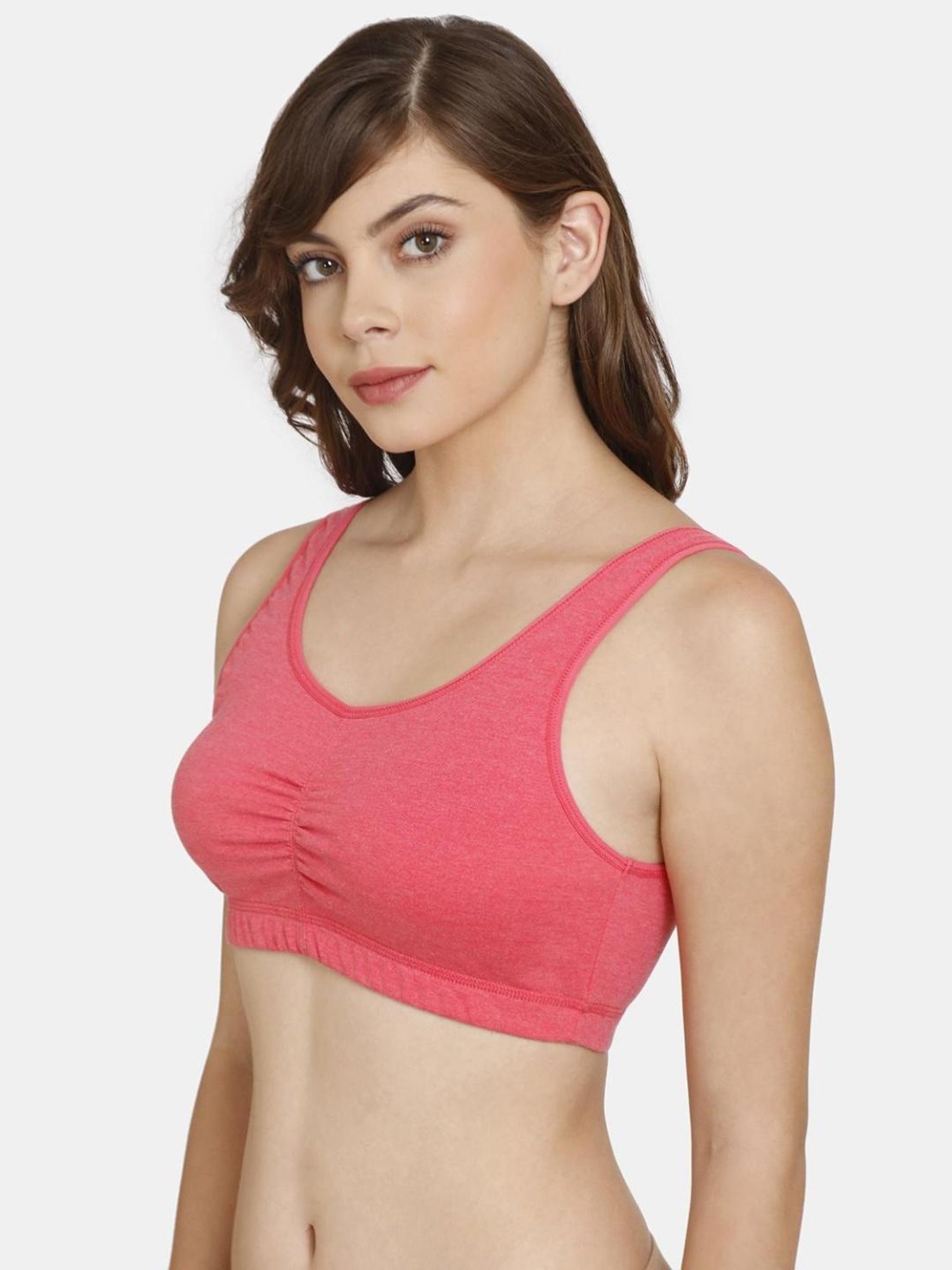 Rosaline by Zivame Coral Non-padded Bra