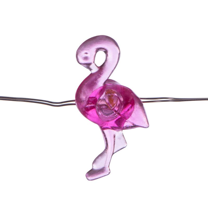 30ct Battery Operated Flamingo LED Fairy String Lights - Sterno Home