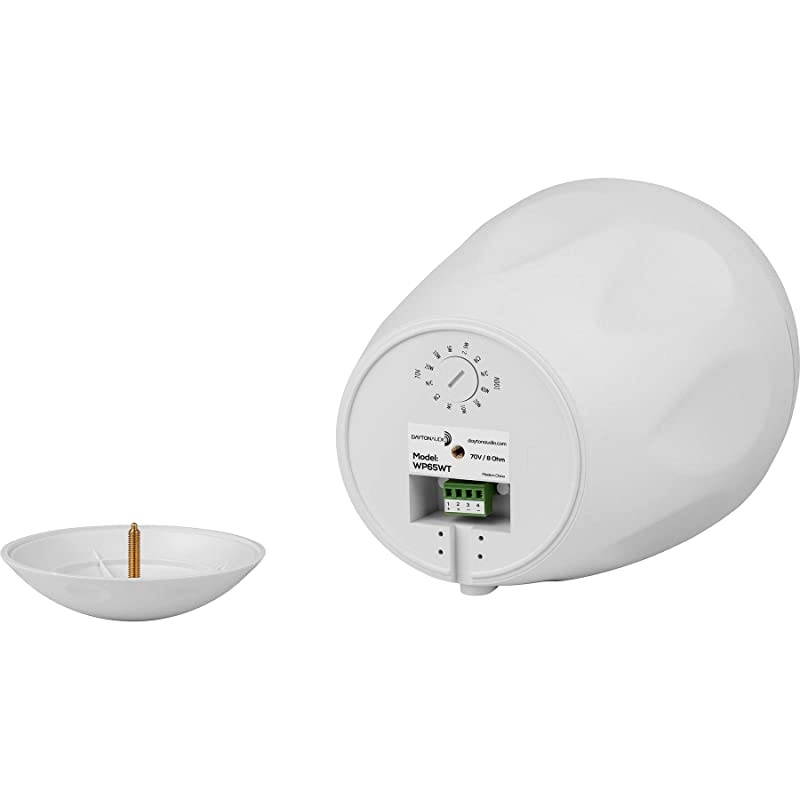 WP65BTW 6-1/2" IP66 Indoor/Outdoor Pendant Speaker Pair 70V/100V 8 Ohm White