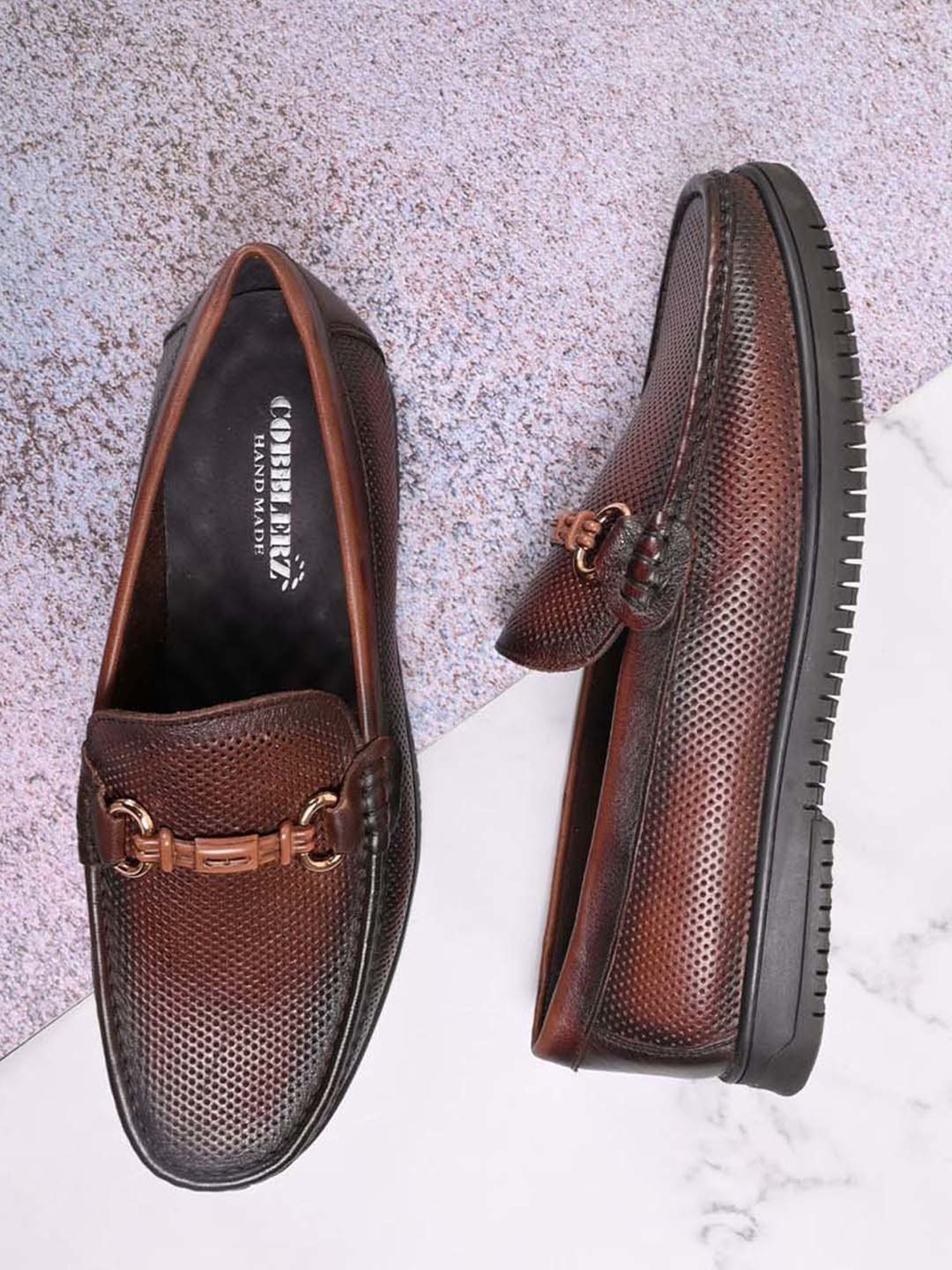 Cobblerz Men's Brown Casual Loafers