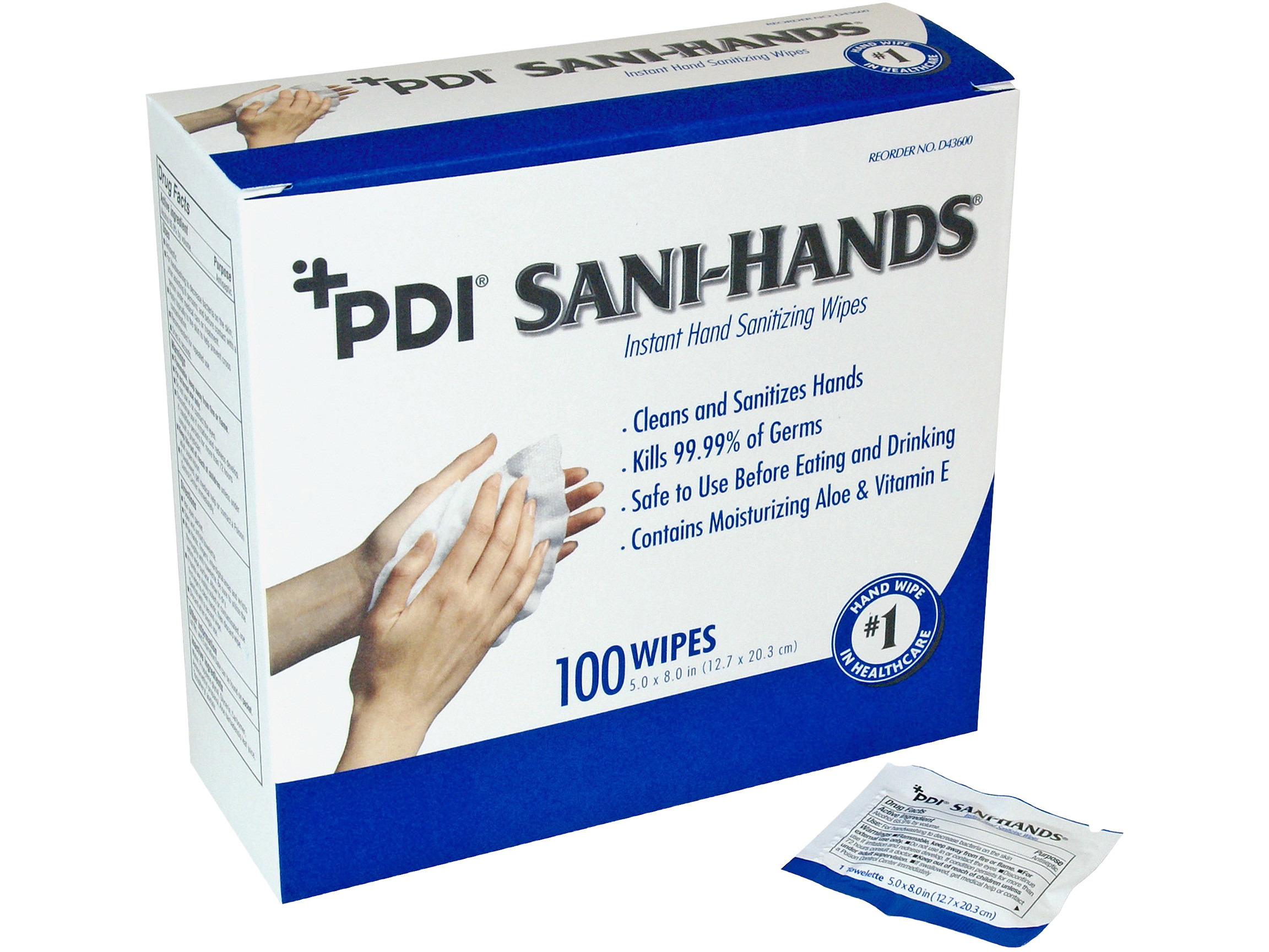 Nice Pak Sani-hands ALC Individual Wipes