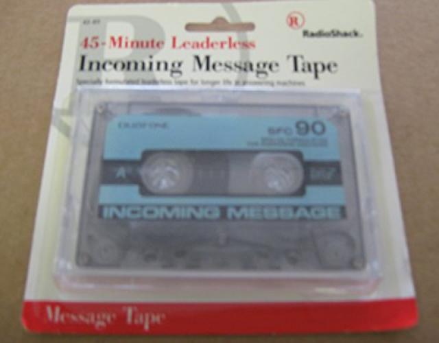 30 Minute Leaderless Incoming Message Tape 43-410