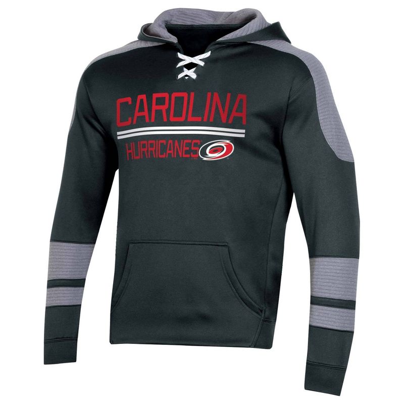 NHL Carolina Hurricanes Men's Edge Poly Textured Hoodie - XXL