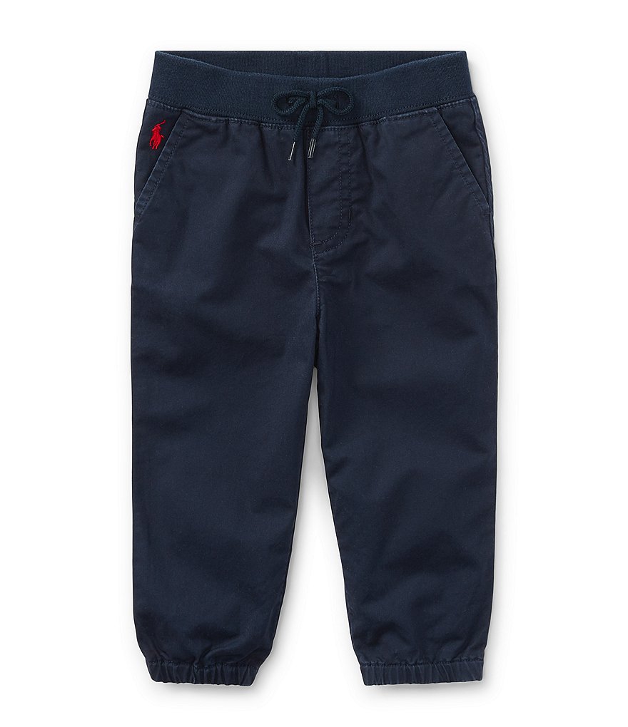 Ralph Lauren Childrenswear Baby Boys 3-24 Months Twill Jogger Pull-On Pants
