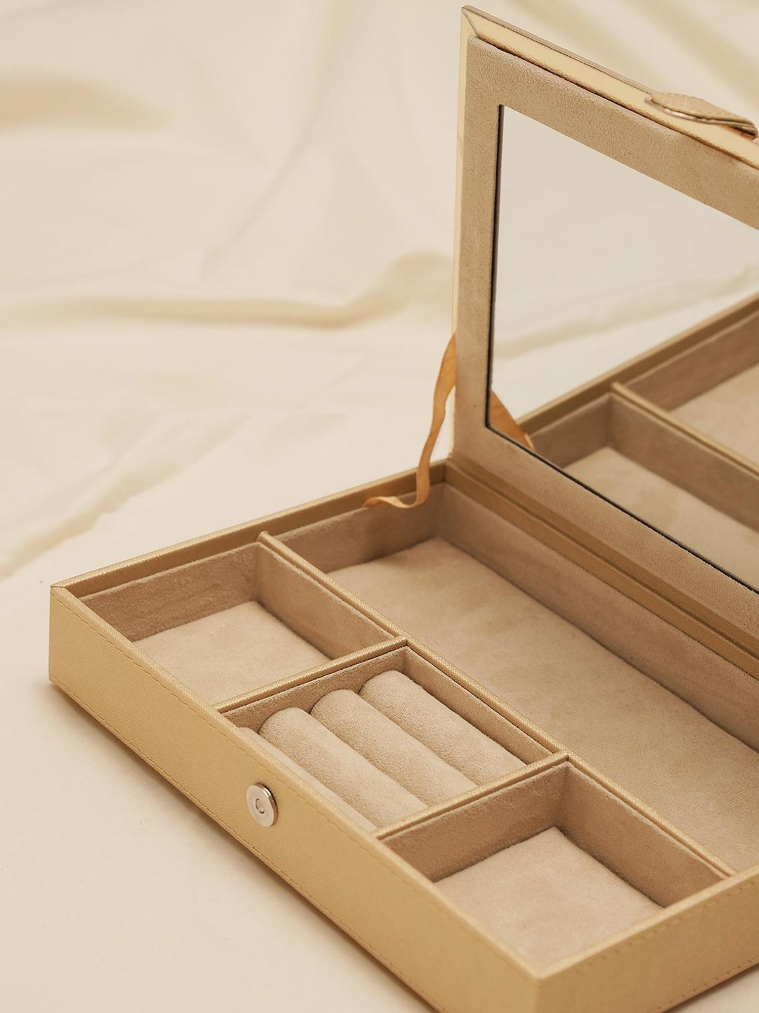 Pure Home and Living Gold MDF Solid Jewellery Organiser