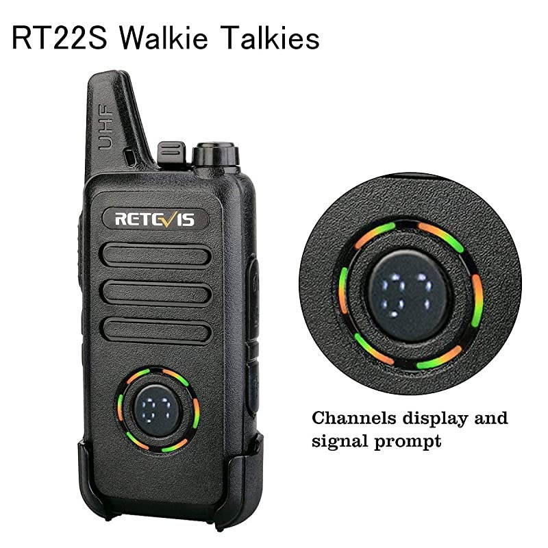 RT22S 2 Way Radios Walkie Talkies Long Range,Two Way Radios Rechargeable with Earpiece,Channel Display,Hands Free,for Healthcare,Retail,Restaurant,Automotive(10 Pack)