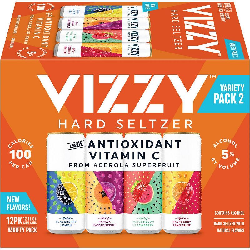 VIZZY Hard Seltzer Variety Pack #2 - 12pk/12 fl oz Slim Cans
