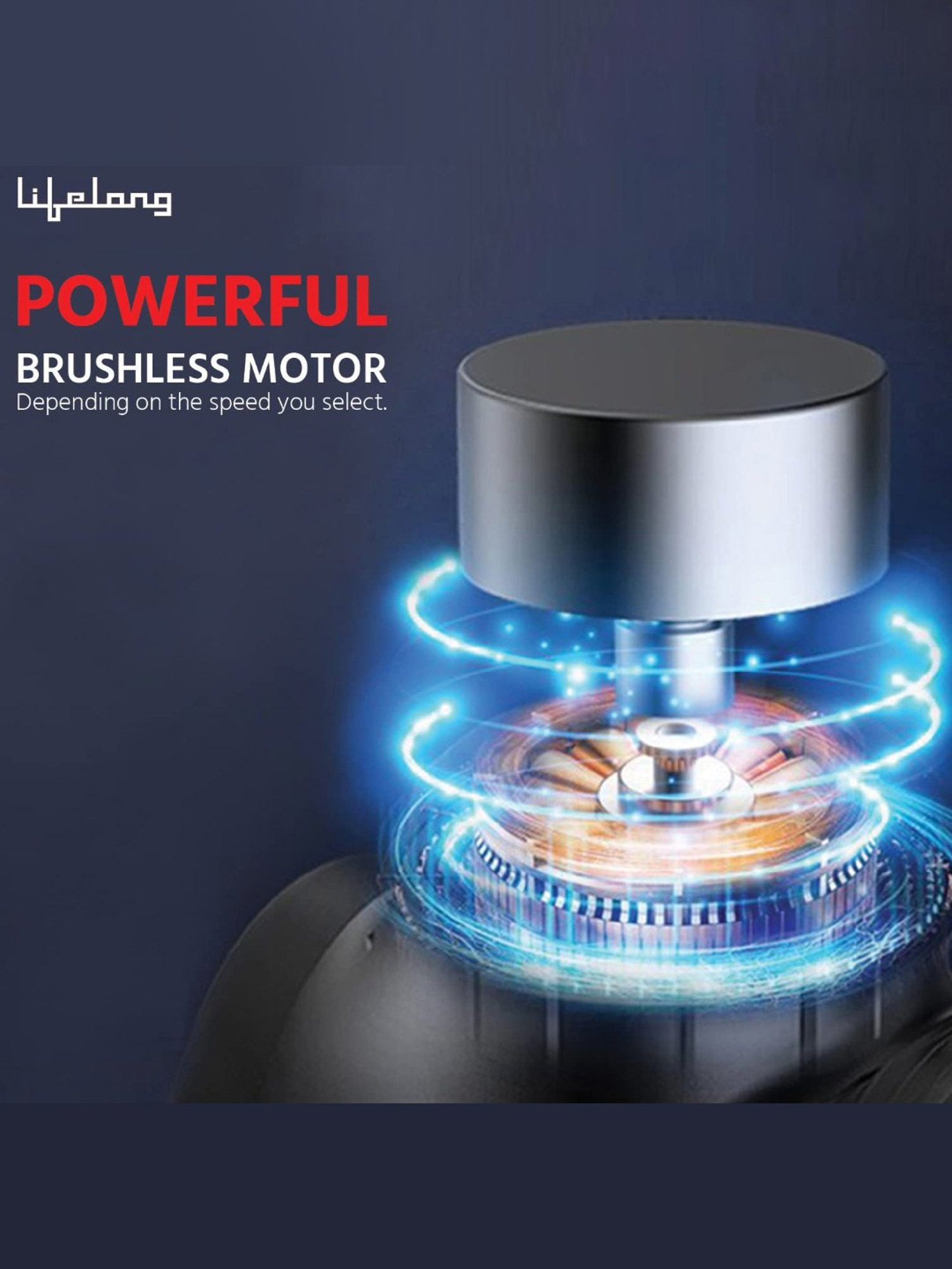 Lifelong LLGM09 Gun Massager Deep Tissue Body Massage Machine for Pain Relief (Black)