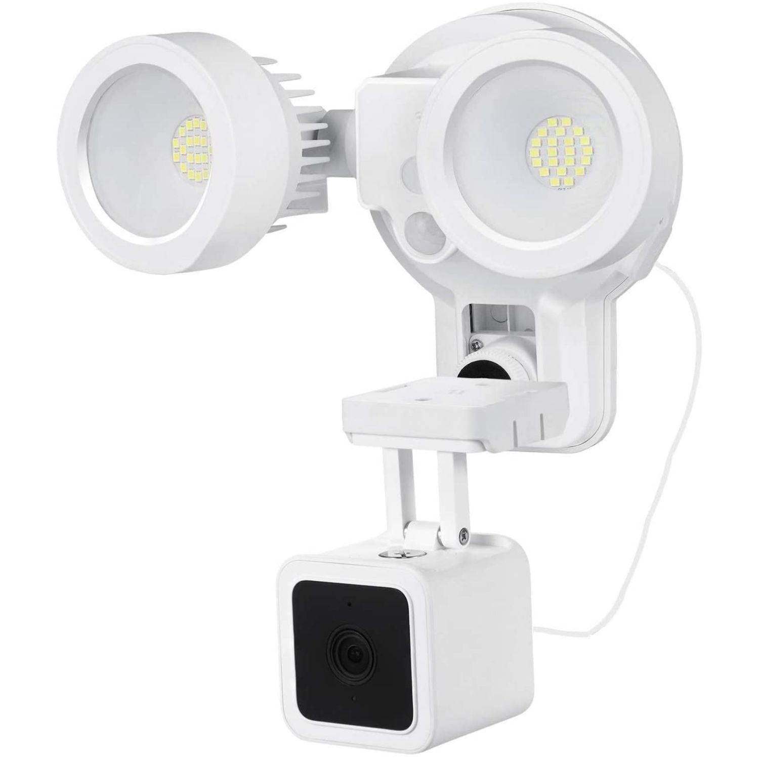 Wasserstein 3-in-1 Floodlight, Charger and Mount Compatible with Wyze Cam V3 & Wyze Cam V2 (Black) (Camera NOT Included)