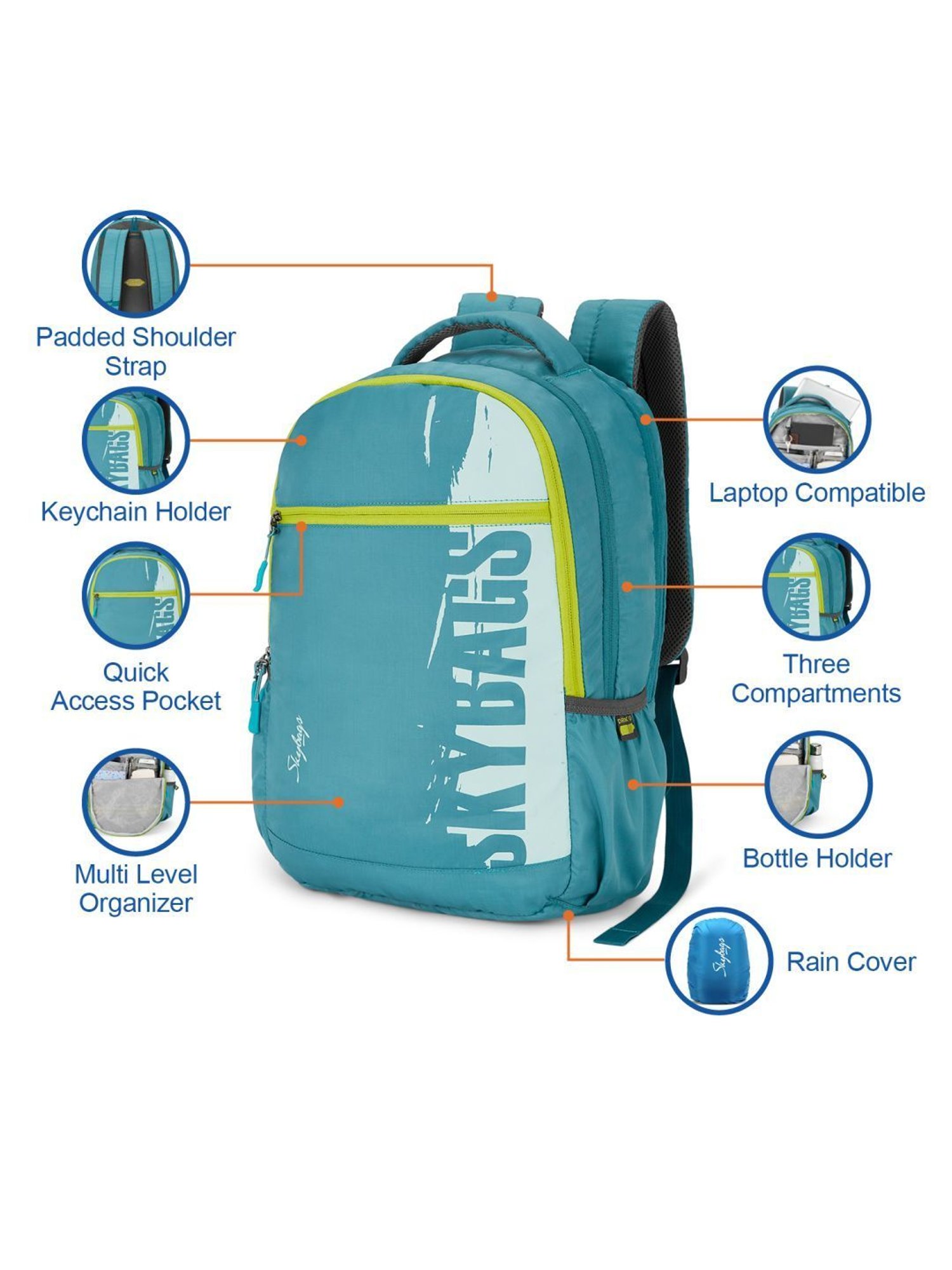 CAT 20 Ltrs Multicolor Camo Backpack