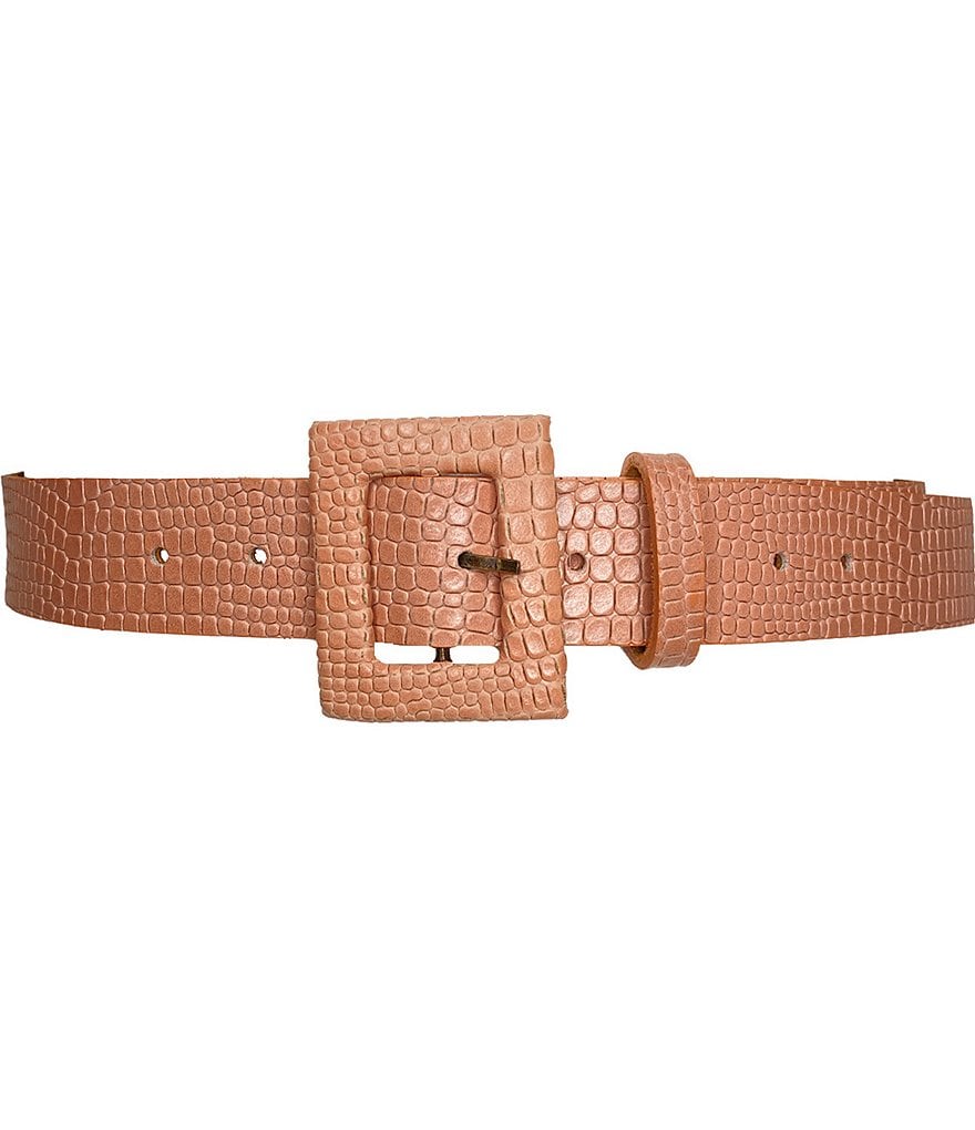 ADA 1.5#double; Kelli Croco Leather Belt