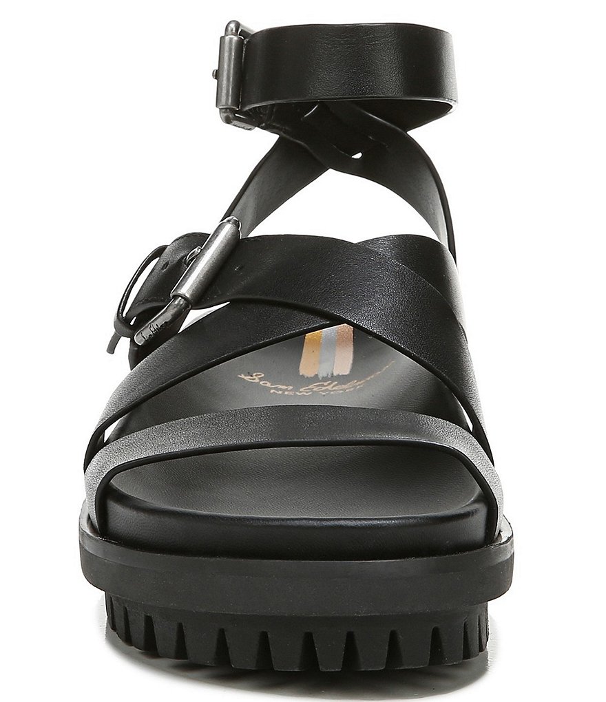 Sam Edelman Eleanora Leather Ankle Wrap Sandals