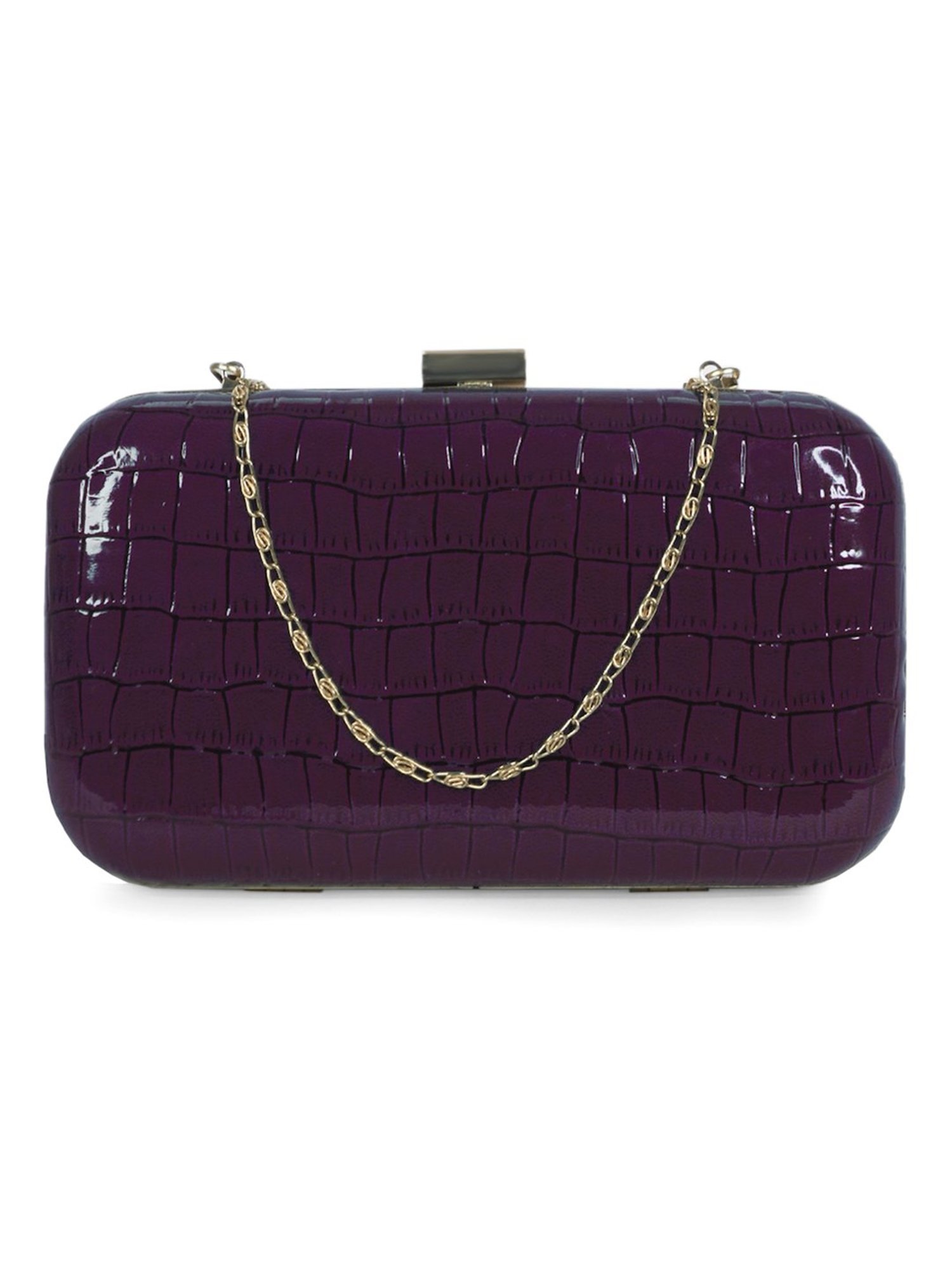Modern Myth Purple Textured Clutch