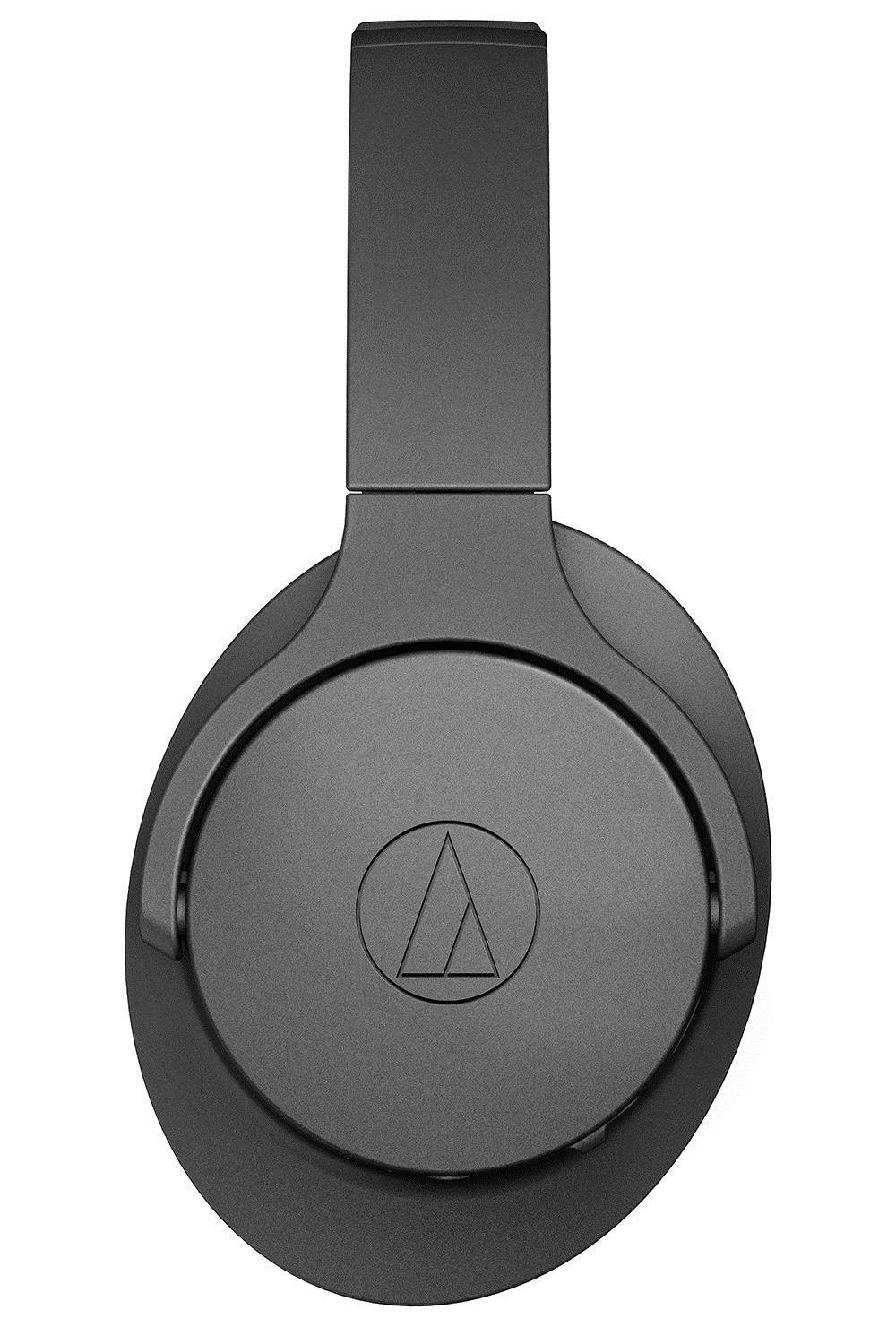 Audio-Technica Black ATH-ANC700BTBK 3.5 mm (1/8") stereo mini-plug, L-shaped Connector QuietPoint Wireless Active Noise-Cancelling Headphones
