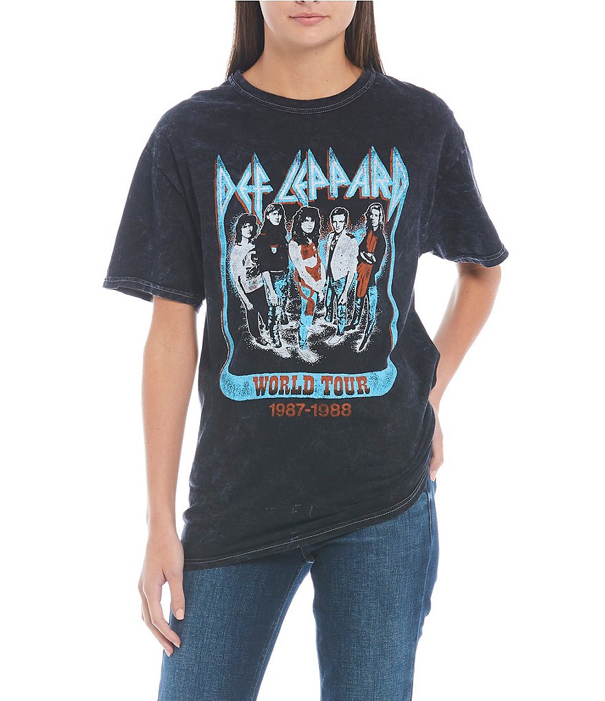 Junk Food Def Leppard World Tour Short Sleeve Graphic Tee