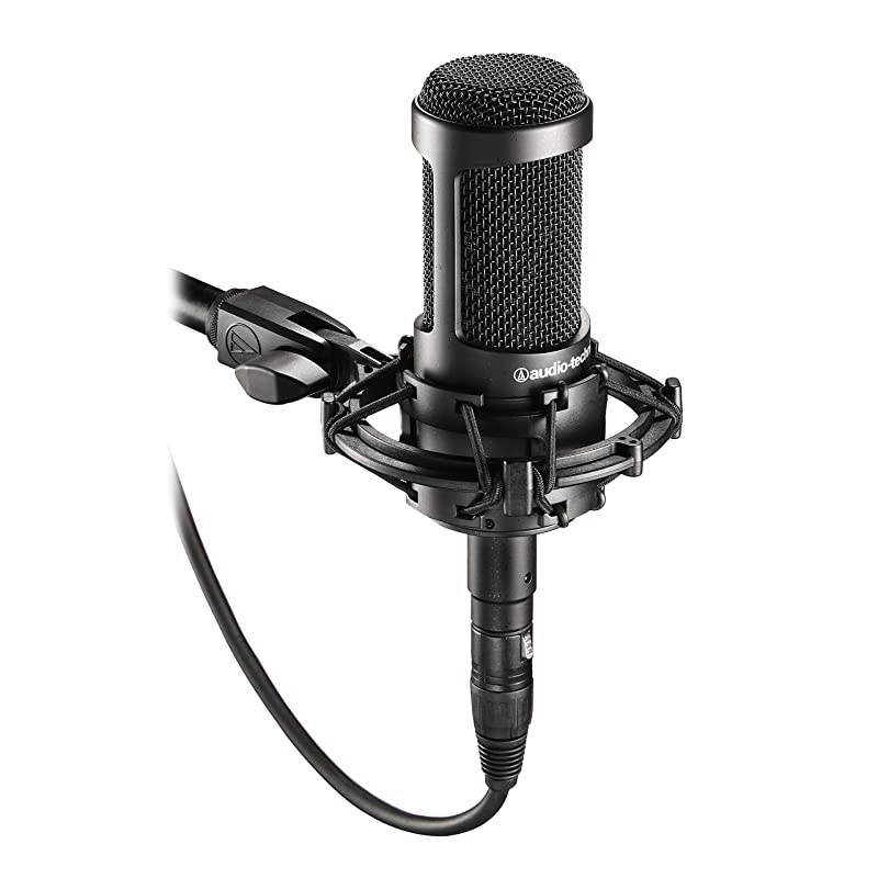 AT2035 Cardioid Condenser Microphone, Perfect for Studio, Podcasting & Streaming, XLR Output, Includes Custom Shock Mount