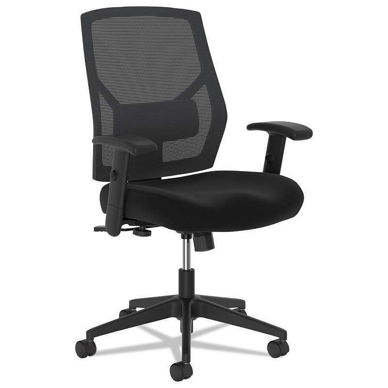 HON Crio High-Back Task Chair - Fabric Mesh Back Computer Chair for Office Desk,  Black (HVL581)