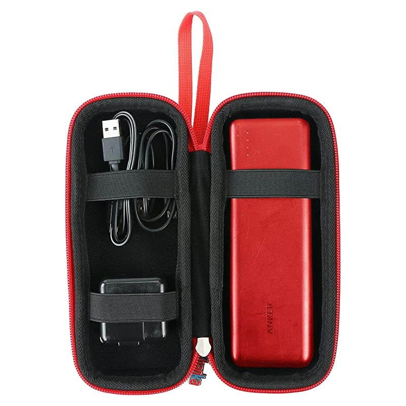 Hard Travel Case Replacement for Anker PowerCore II 20100 Speed Quick Charge 30 20100mAh Portable Charger External Battery Power Bank red