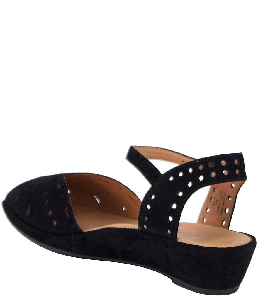 L'Amour Des Pieds Brenn Suede Wedge Sandals
