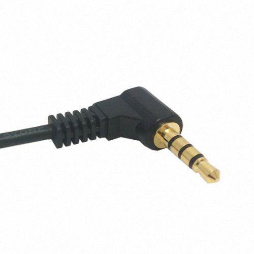 CHENYANG 90 degree right angled 3.5mm 3poles Audio Stereo Male to Female Extension Cable 10cm Black