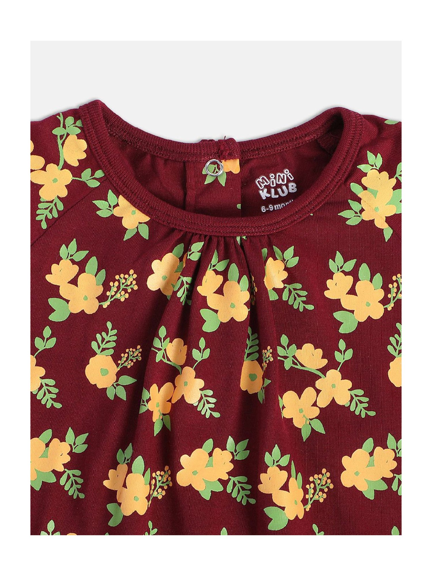 Nauti Nati Kids Blue Embroidered Dress