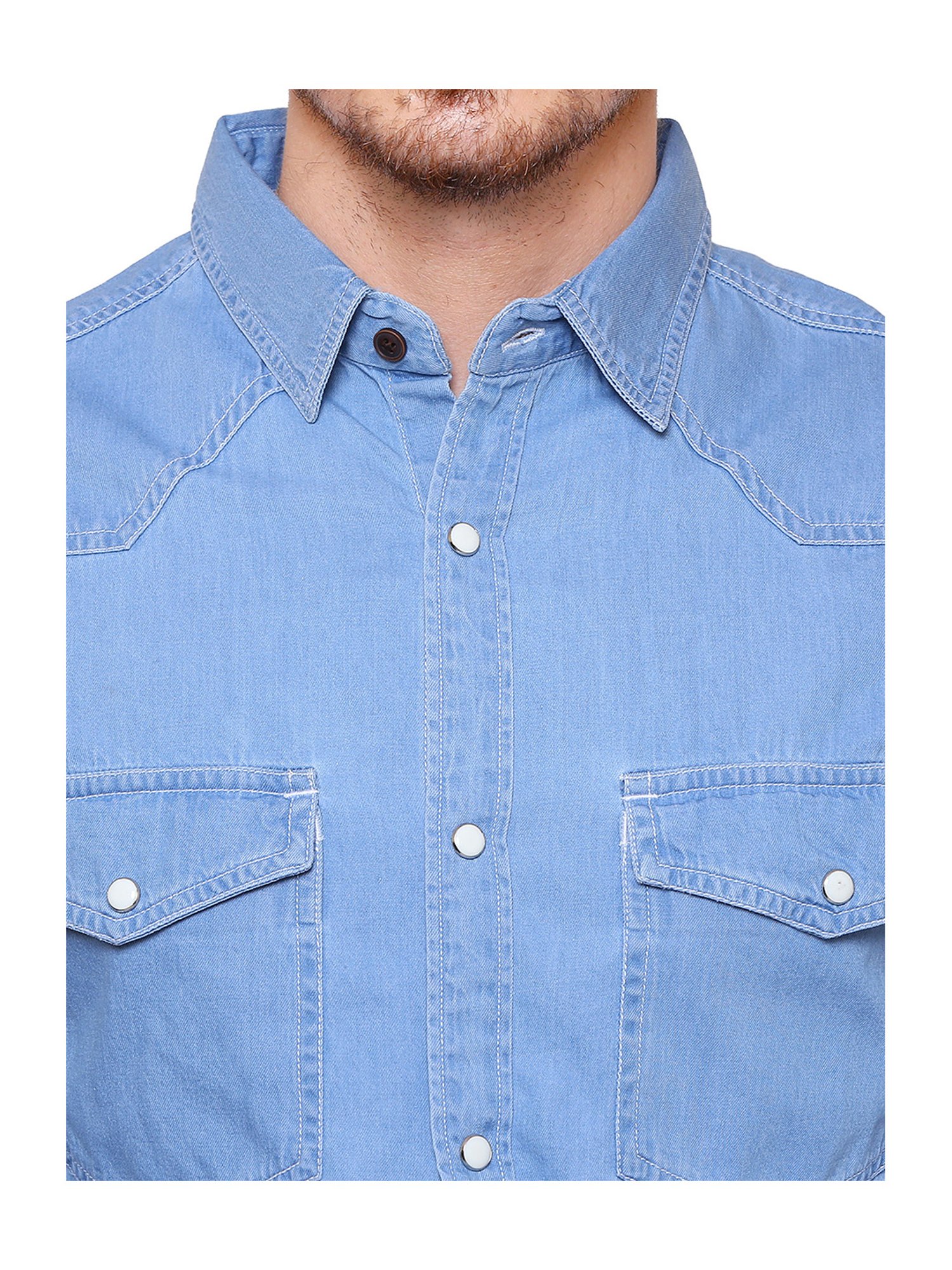 Southbay Light Blue Solid Shirt