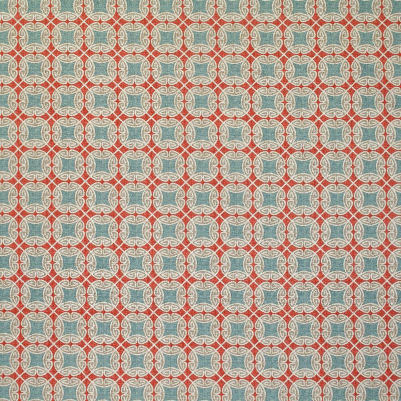 Red Ferrow Reversible Chair Pad (Set Of 2) (16"X15.5") - Pillow Perfect