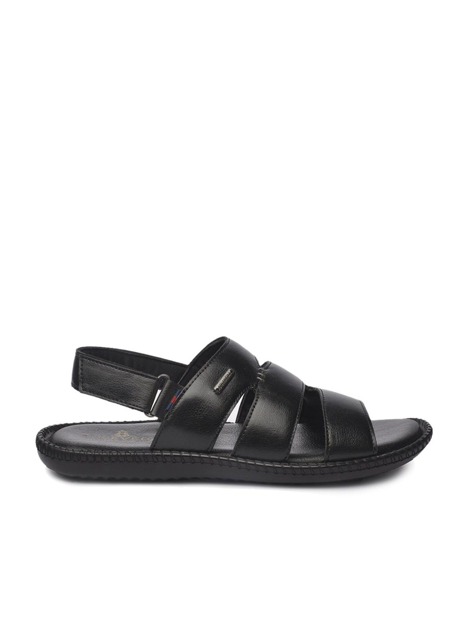 Soleveda by Buckaroo Men's MAKSIM Black Back Strap Sandals