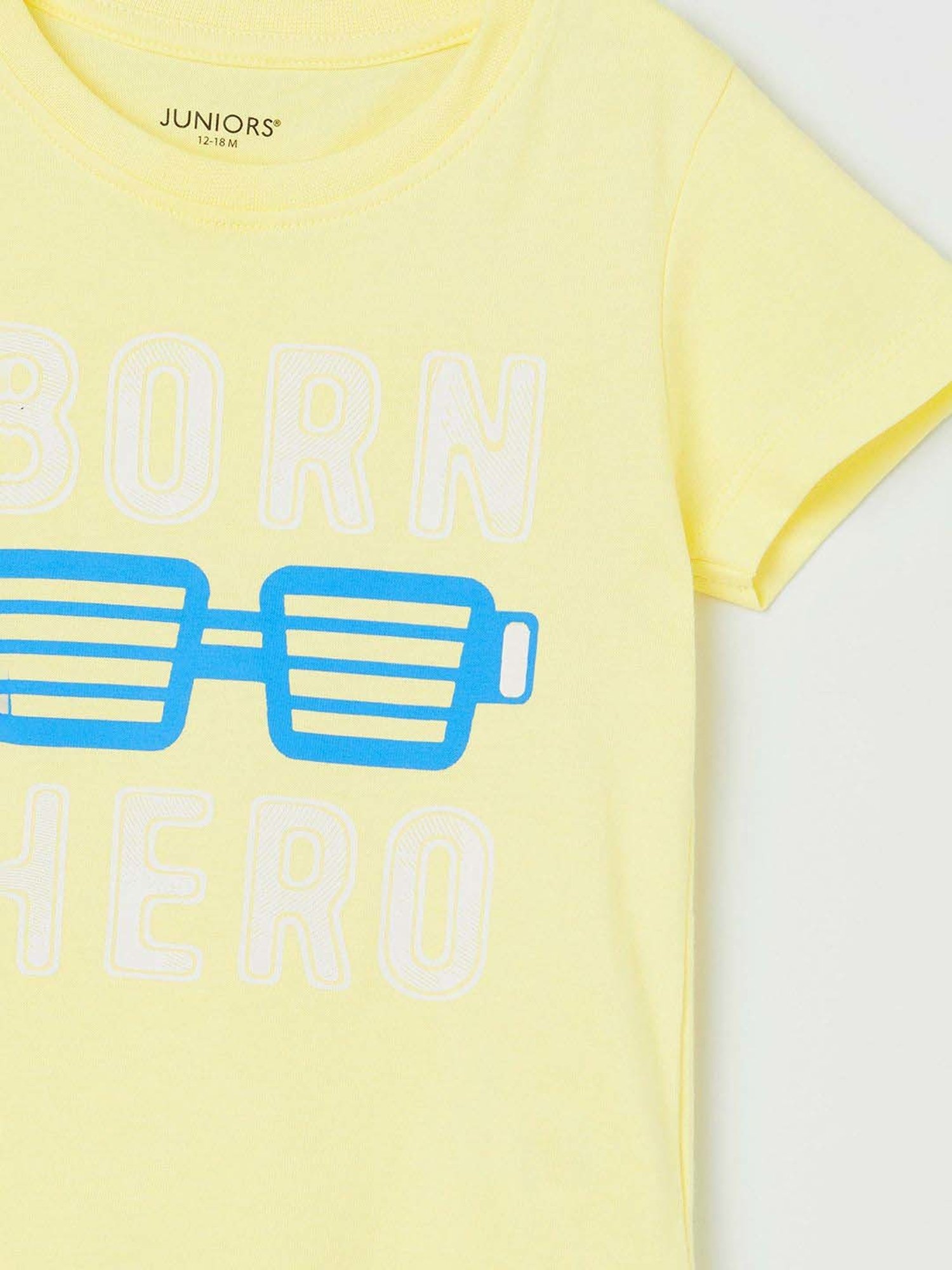 Juniors by Lifestyle Kids Yellow Cotton Casual T Shirt