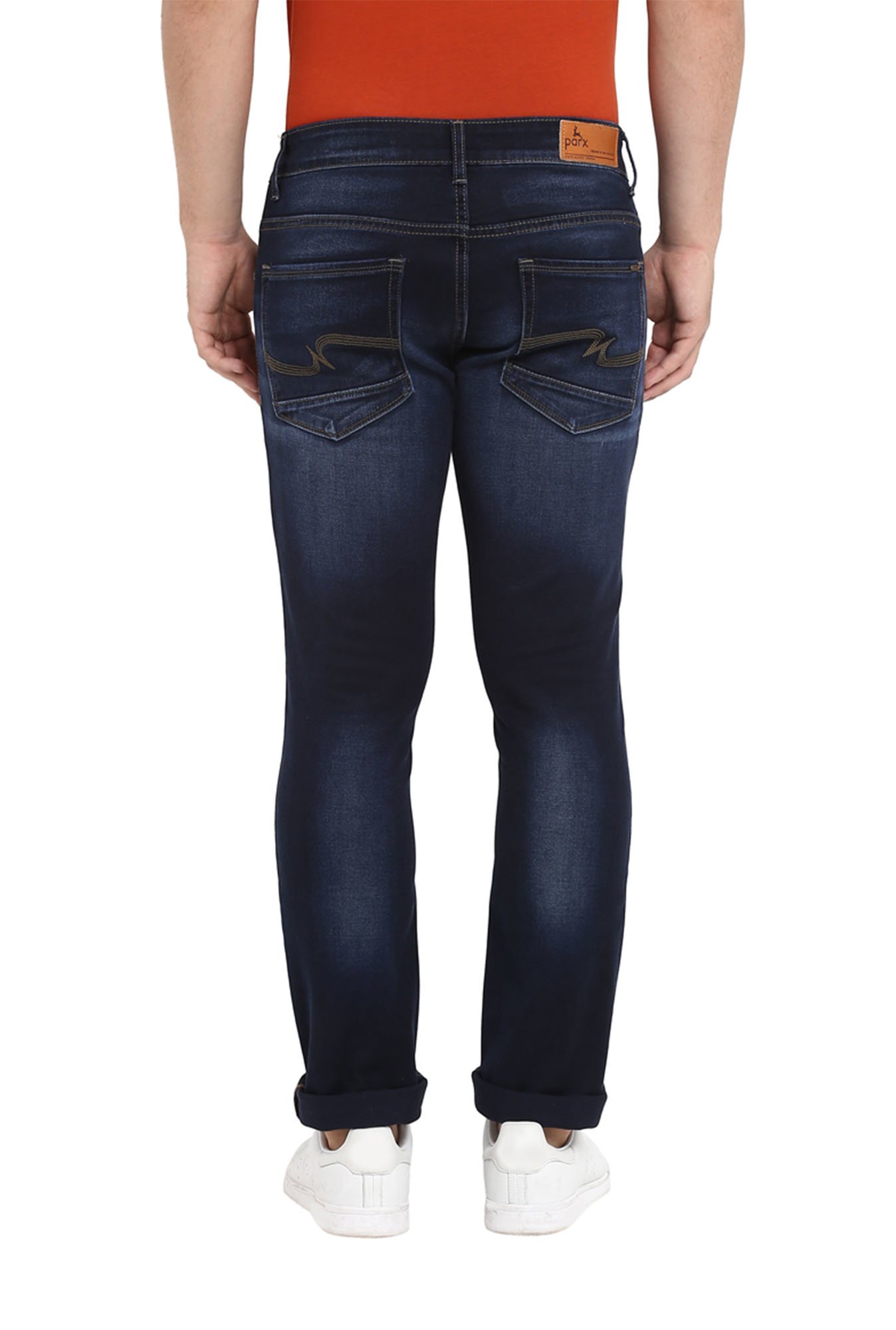 Parx Dark Blue Heavily Washed Jeans