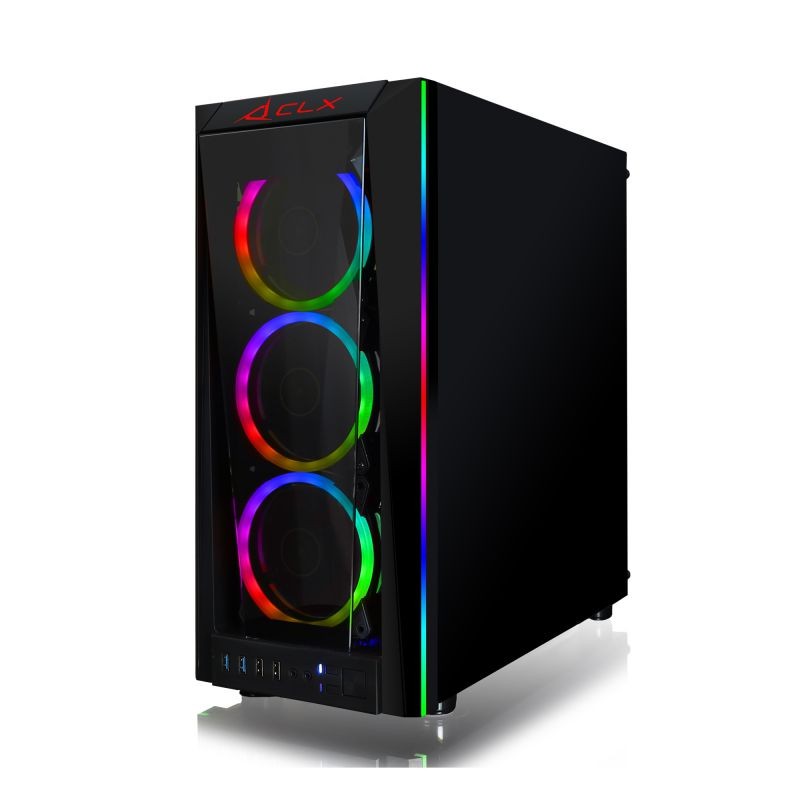 XOTIC V200 Advanced Gaming and Entertainment Desktop (RYZEN 7 5800X 8-core 4.7GHZ Turbo, 16GB DDR4 RAM, 500GB NVMe SSD + 2TB HDD, GeForce RTX 3060 12GB, Windows 10) Liquid Cooled PC