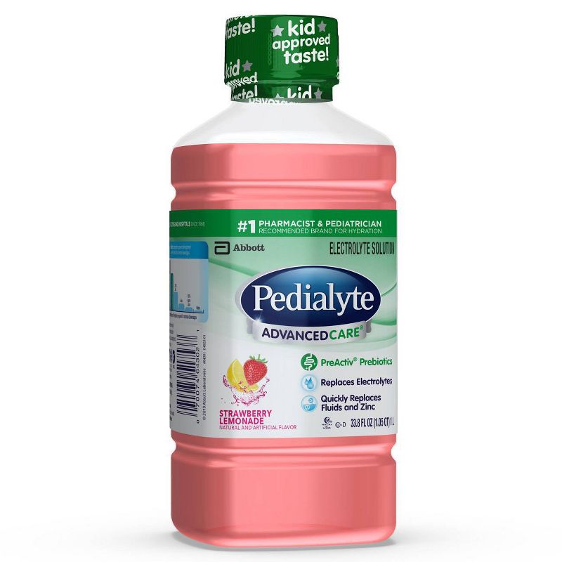 Pedialyte AdvancedCare Electrolyte Solution - Strawberry Lemonade - 33.8 fl oz