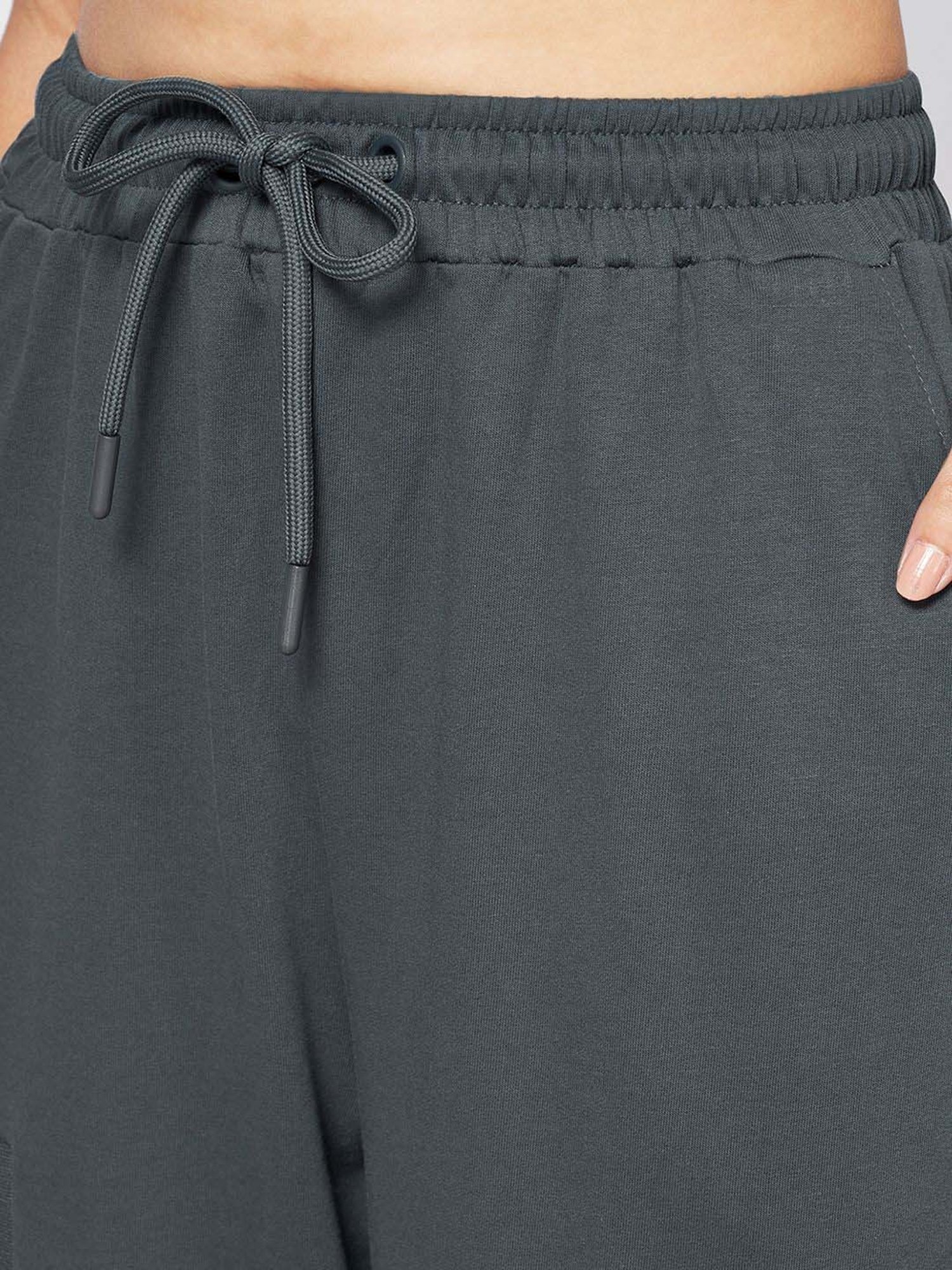 Ajile by Pantaloons Grey Cotton Plain Joggers