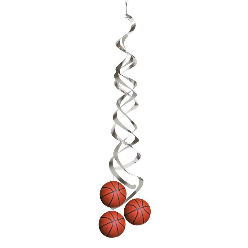Basketball Decorations Party Kit Orange/Brown
