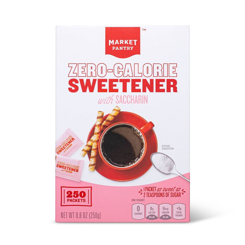Zero-Calorie Sweetener with Saccharin- 8.8oz/250pk - Market Pantry™