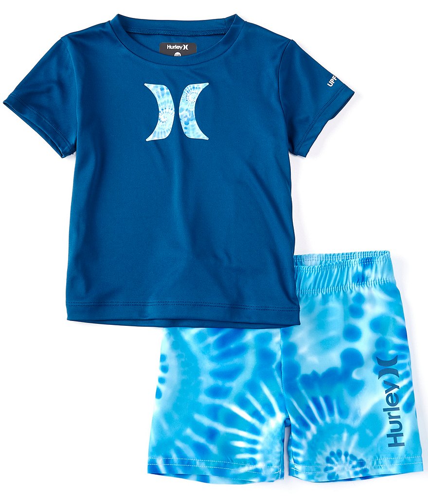 Tea Collection Baby Boys 3-24 Months Long-Sleeve Pineapple Print Rashguard Swimsuit