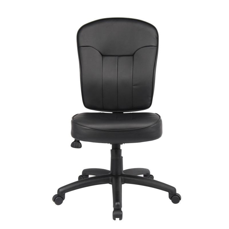 Leather Task Chair - Black - Boss