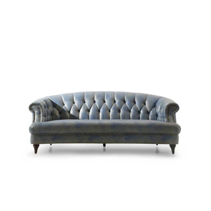 Byron Faux Leather 2 Seater Reclining Loveseat Dark Brown - Baxton Studio