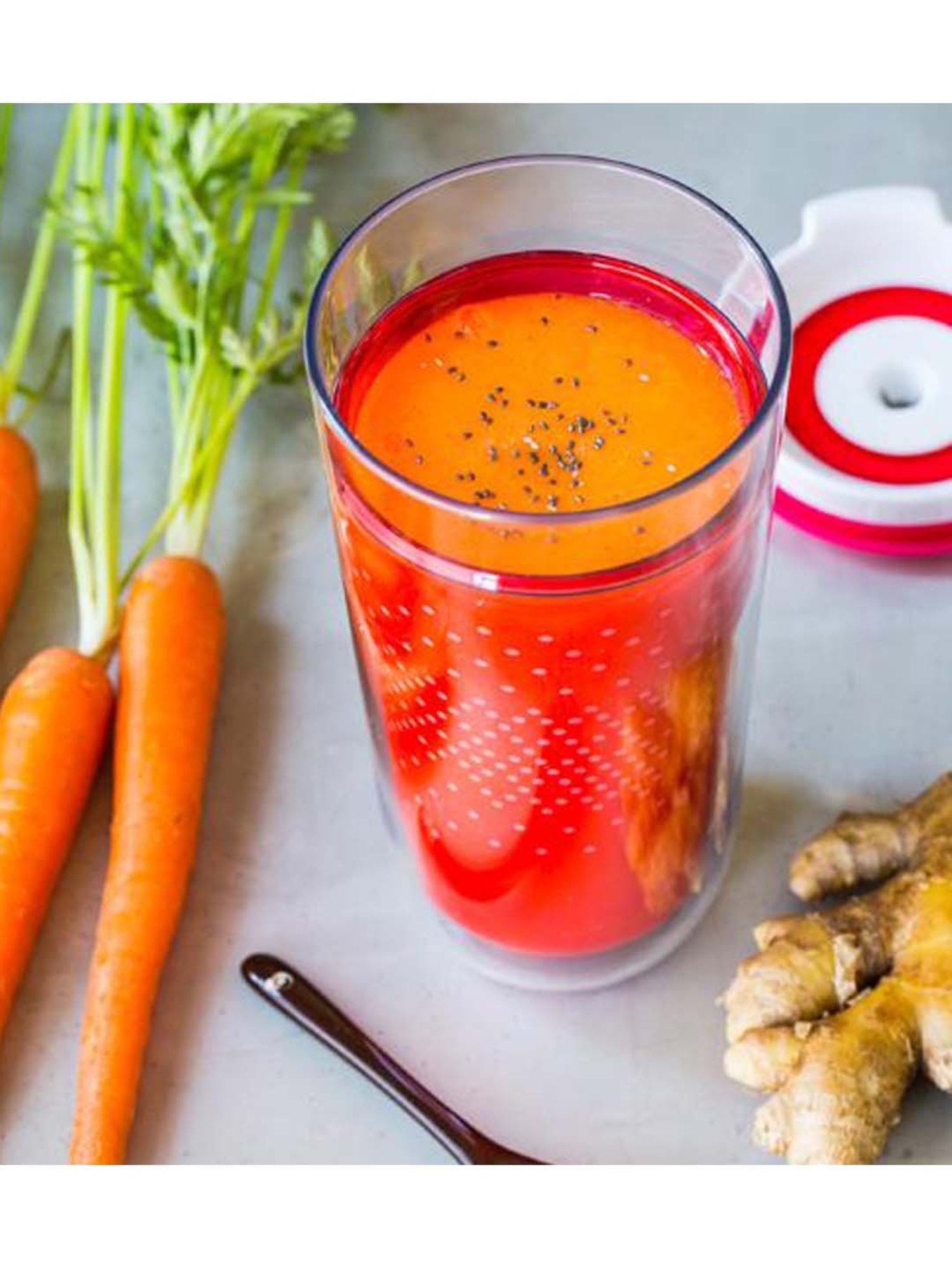 Zoku Red 475 ML Plastic Travel Tumbler - Set of 1