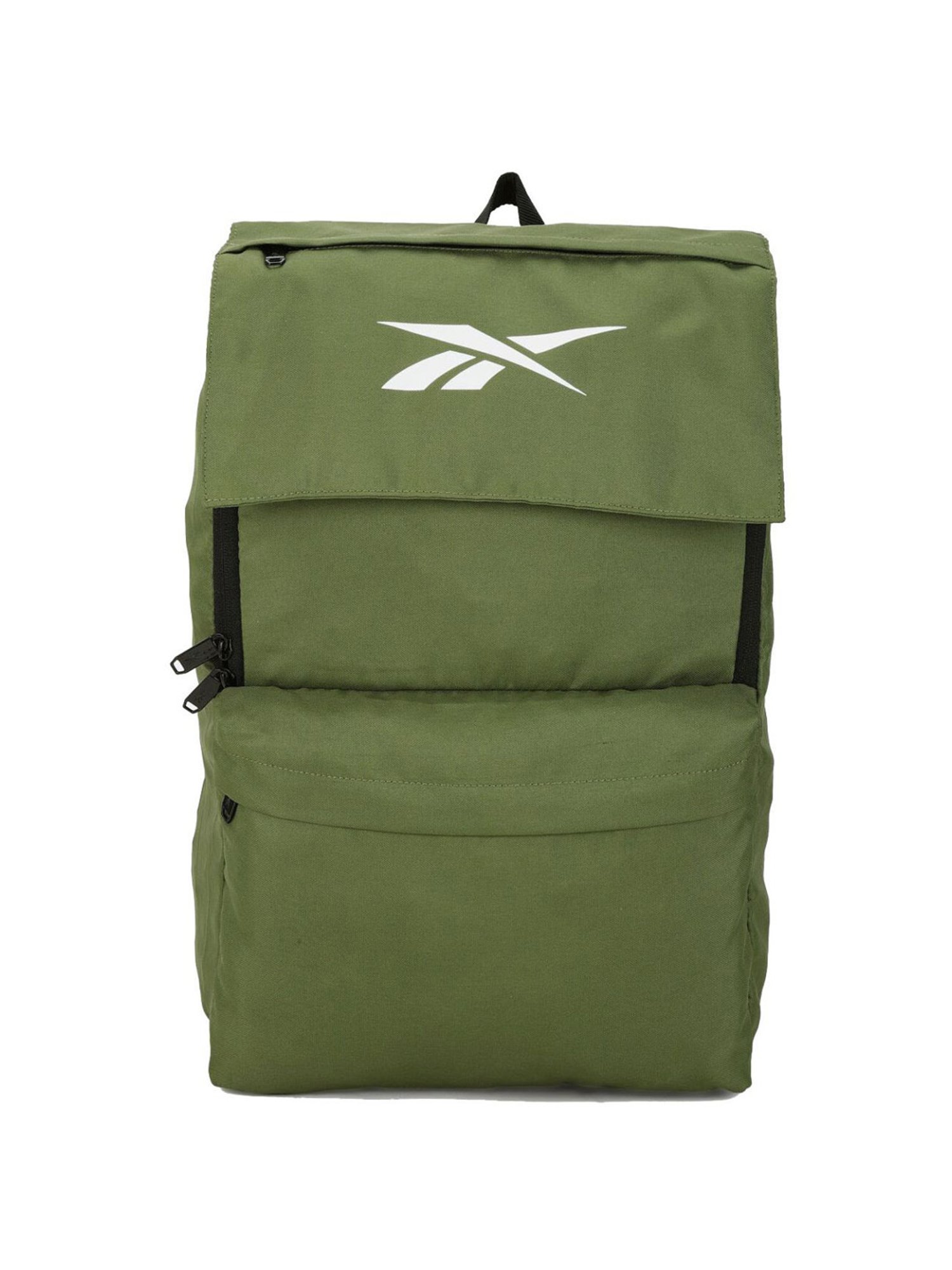 Reebok Green Polyester Solid Backpack