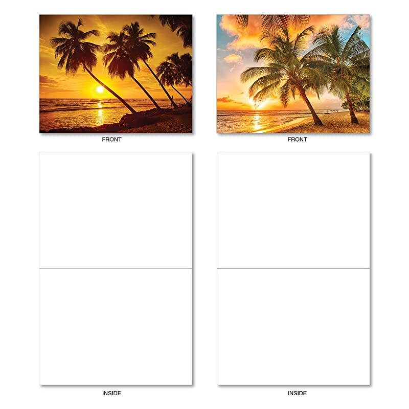 Note Cards wEnvelopes Assorted Palm Beaches Blank Greeting Cards Perfect AllOccasion Cards for Birthday Wedding Thank You Stationery Notecards 4 x 512 inch M6457OCB