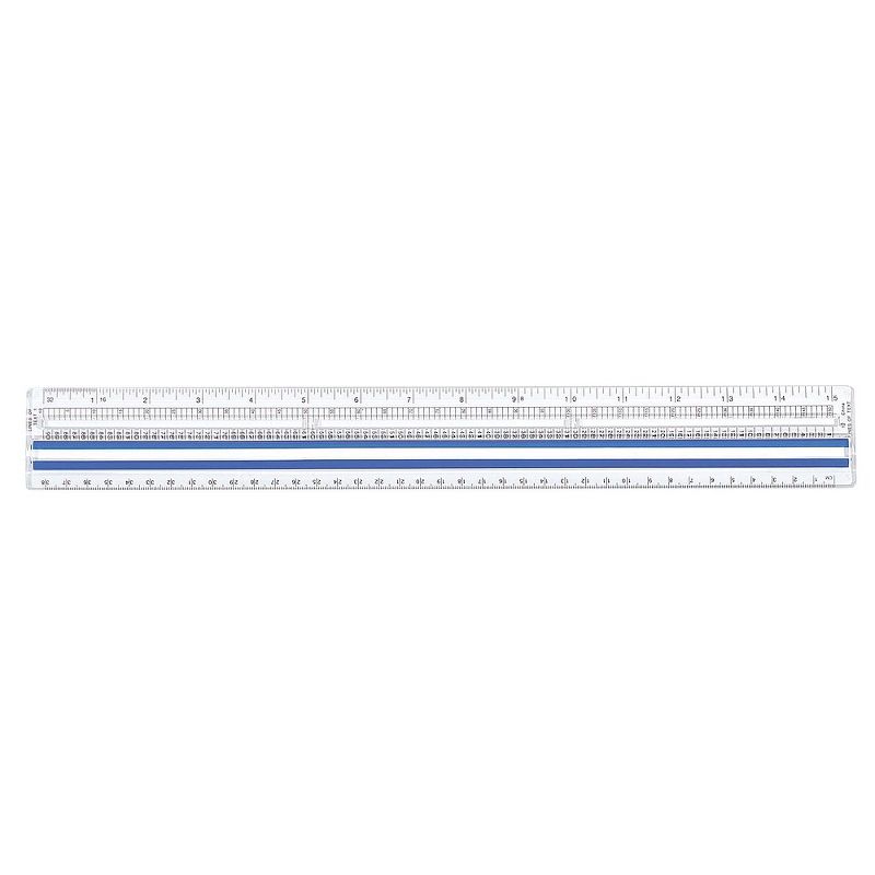 Staples Data Processing Magnifying Plastic Ruler 15" (51903) 