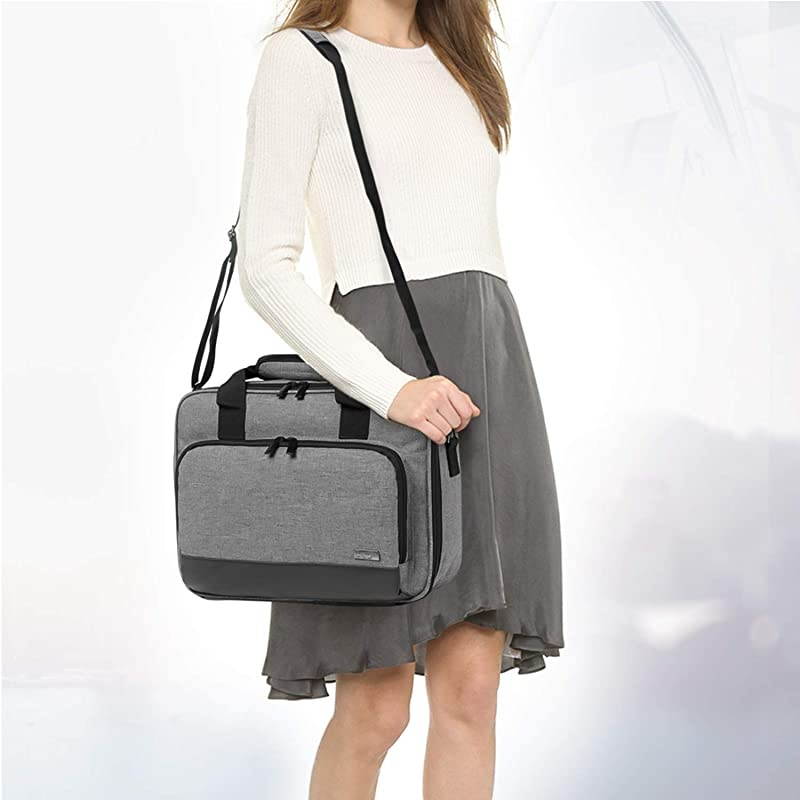 Projector CaseProjector Bag with Accessories Storage Pockets Compatible with Most Major ProjectorsMedium1375 x 105 x 45 Inches Gray