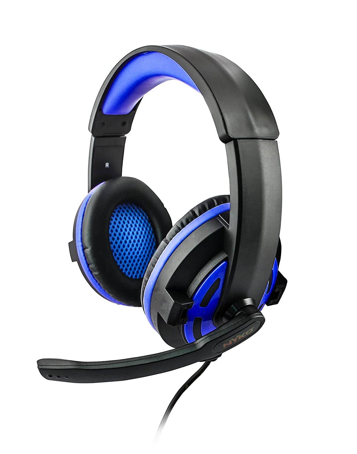 Nyko Np-2600 Wired Headset for PlayStation 4 - Lightweight Blue Headset Designed for PS4, PS5, Xb1, Xbsx, Switch and PC - PlayStation 4