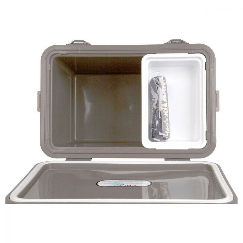 Engel UC19C1 19 Quart Fishing Live Bait Dry Box Ice Cooler with Stain/Odor-Resistant Surface and Shoulder Strap, Grassland
